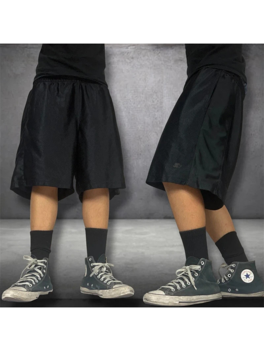 Y2K starter Baggy black basketball shorts